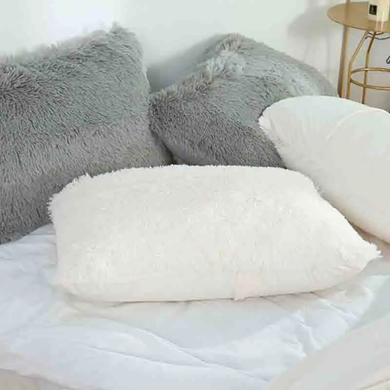 

Pillowslip Plush Cushion Cover Throw Pillows Pillowcase Cover Pillow Case 50x70cm Home Supplies Bedding Fluffy Soft Bedroom New