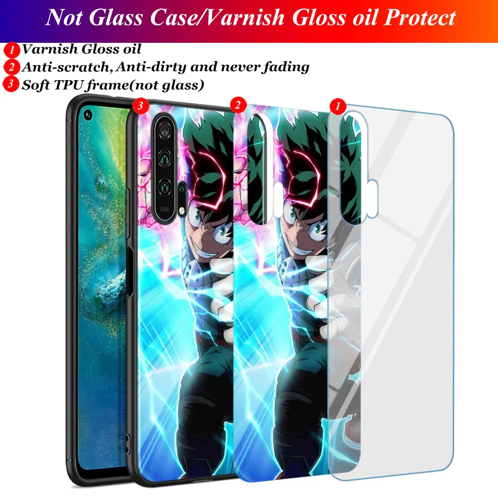 Черный силиконовый чехол My Hero Academy аниме для huawei Honor 10i 9X8X20 10 9 Lite 8 8A 7A 7C Pro Lite чехол для телефона
