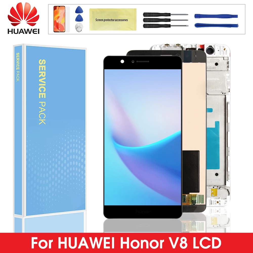 Для huawei Honor V8 ЖК дисплей Дисплей кодирующий преобразователь сенсорного экрана в