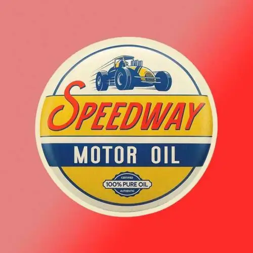 Speedway Motor Oil Винтажная виниловая наклейка для автомобиля грузовика гаража гонщика KK покрытия царапин водонепроницаемая ПВХ на.