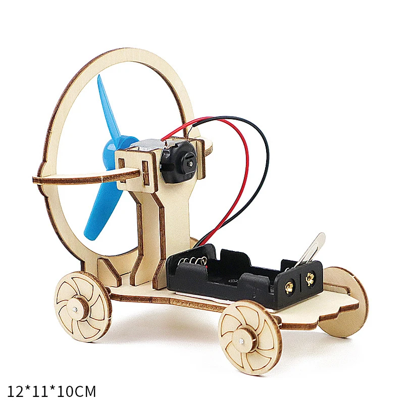 

DIY STEM For Children Educational Science Experiment Technology Toy Set DIY Tank Car Model Puzzle Painted Kids Toys