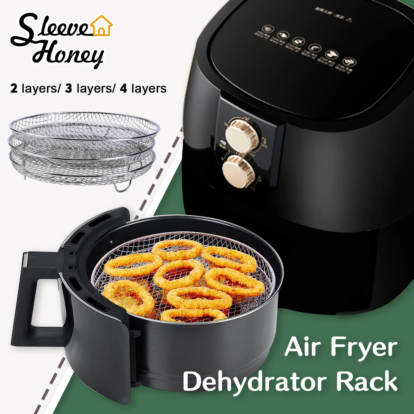 2/3/4 уровневые стеллажи для фритюрницы из нержавеющей стали штабелируемые