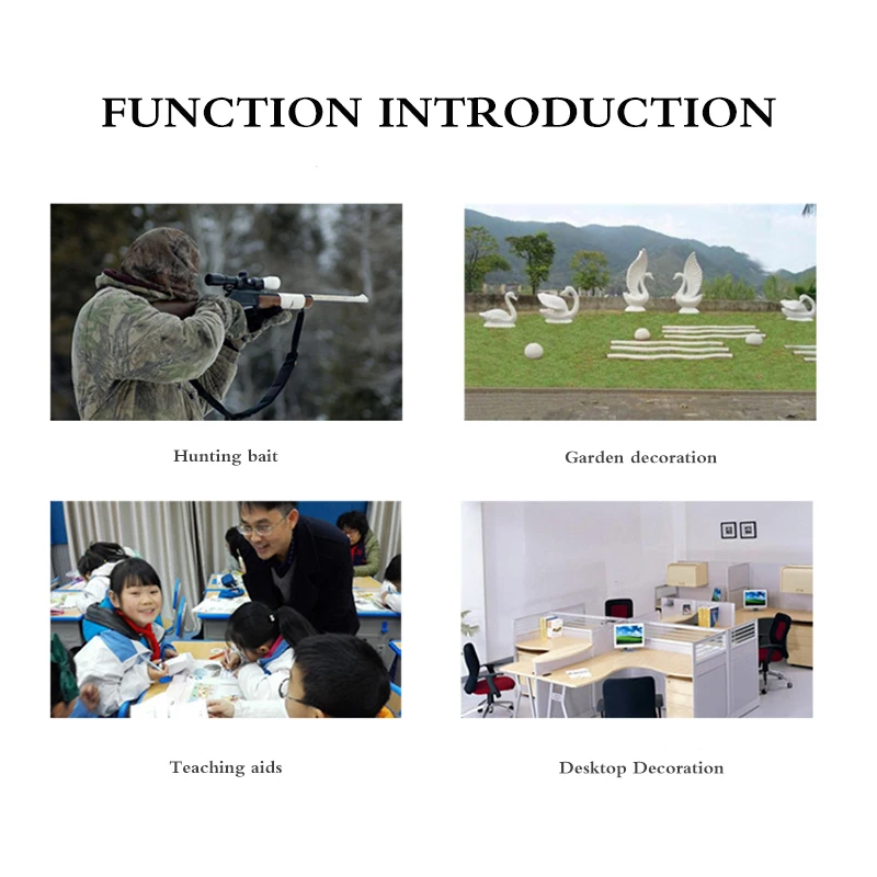 Охотничьи приманки пластиковые птицы ворона садовые вредители Искусственные