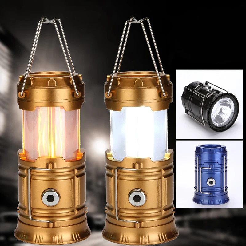 Светодиодный портативный фонарь Konesky Mini 3 * COB Складная Лампа для палатки