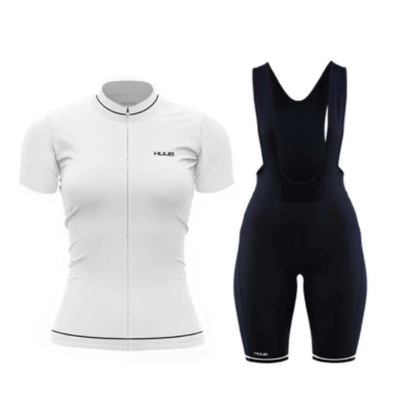 

2021 New Women's Summer Team Bicycle Cycling Jersey Set Breathable HUUB Short Sleeve Road BikeSet MTB Cycling Clothing