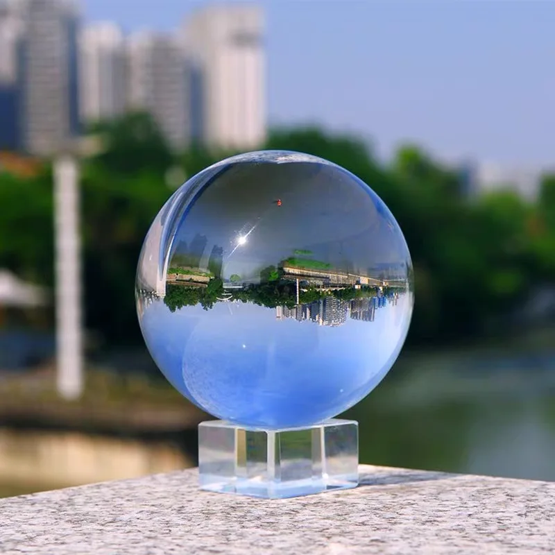 9 см прозрачный цирсталь Lensball фотография украшение акробатика креативный
