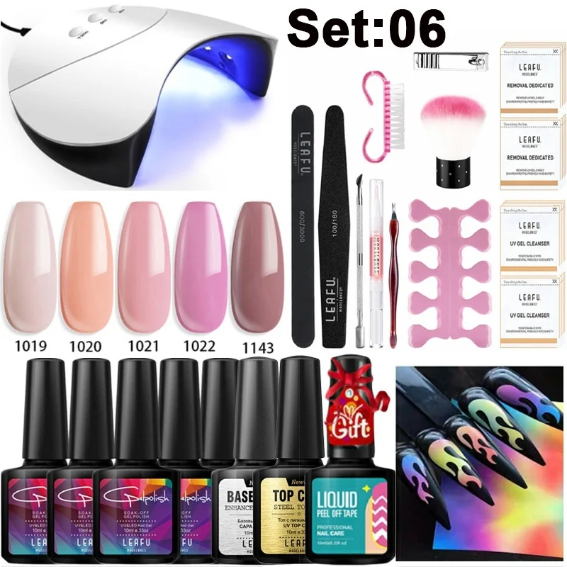 Modelones 21 шт/лот ногтей салон Led Гель-лак дизайн 36 Вт УФ-лампа умный датчик аппарат