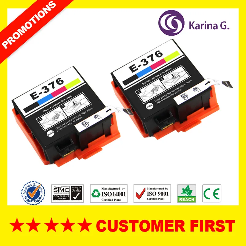Совместим с чернильным картриджем T3760 T376 подходит для Epson PictureMate PM 525