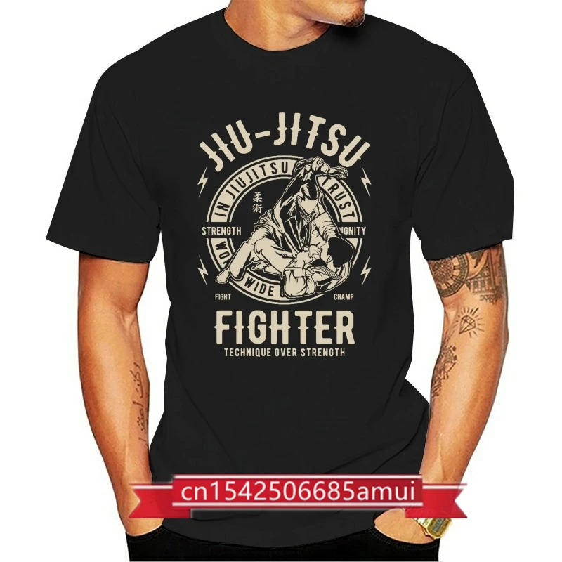 

Mma Bjj Brazilian Jiu Jitsu Gym Martial Arts Mens Black Cotton T-Shirt Top Tee 2020 New Men T-Shirt Men Summer Style Casual Tee