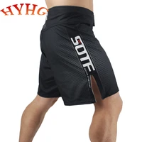 hyhg mens fight shorts mma boxing fighting wushu sanda professional competition training running sports fitness muay thai short