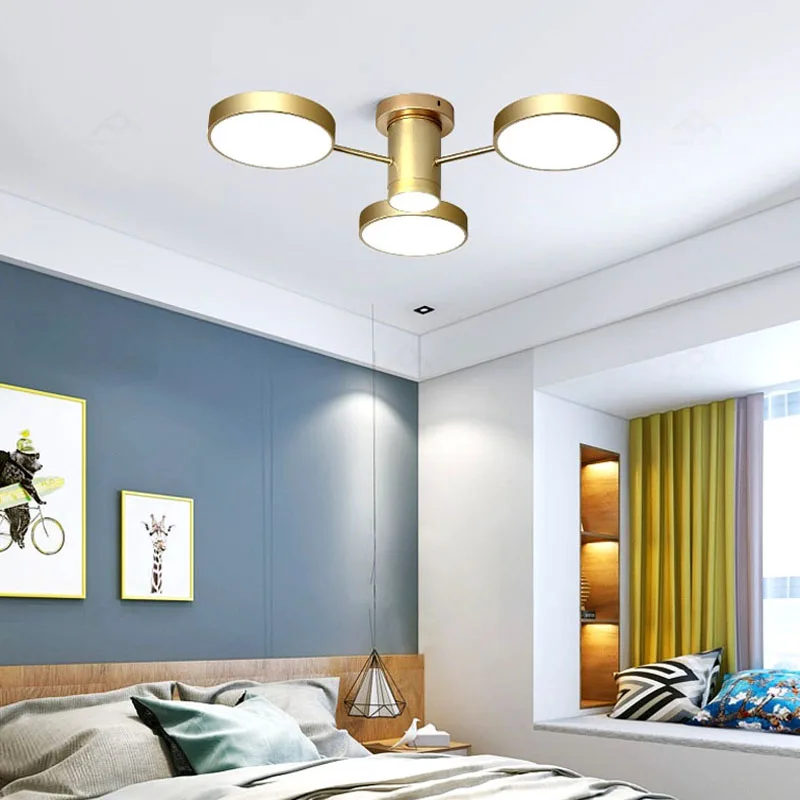 

New Nordic LED lamp modern home bedroom LED ceiling lamp living room lighting restaurant restaurant villa chandelier