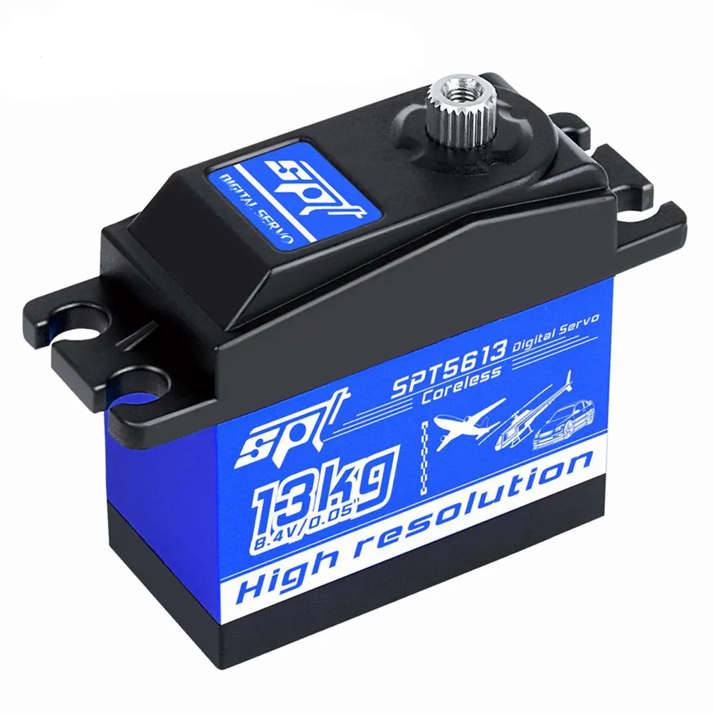 

Сервопривод SPT с коротким корпусом SPT4418HV 180 ° 18 кг, металлическая шестерня, цифровой сервопривод без сердечника для радиоуправляемого автомо...