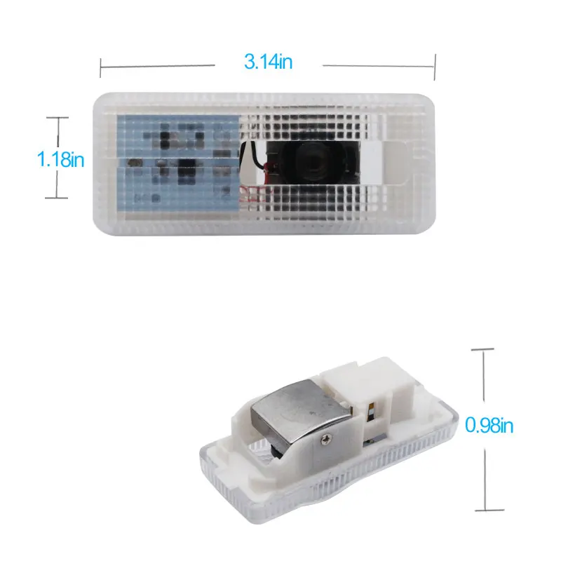 

2 шт., Автомобильные светодиодные лампы с логотипом для Citroen C4L C2 C8 C5 C4 C3