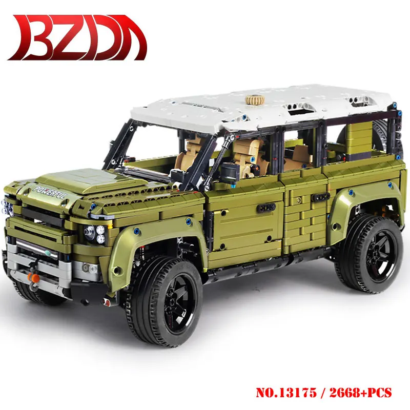 BZDA Land Car Rover Defender 2668 шт. четырехдверный внедорожный светильник модель