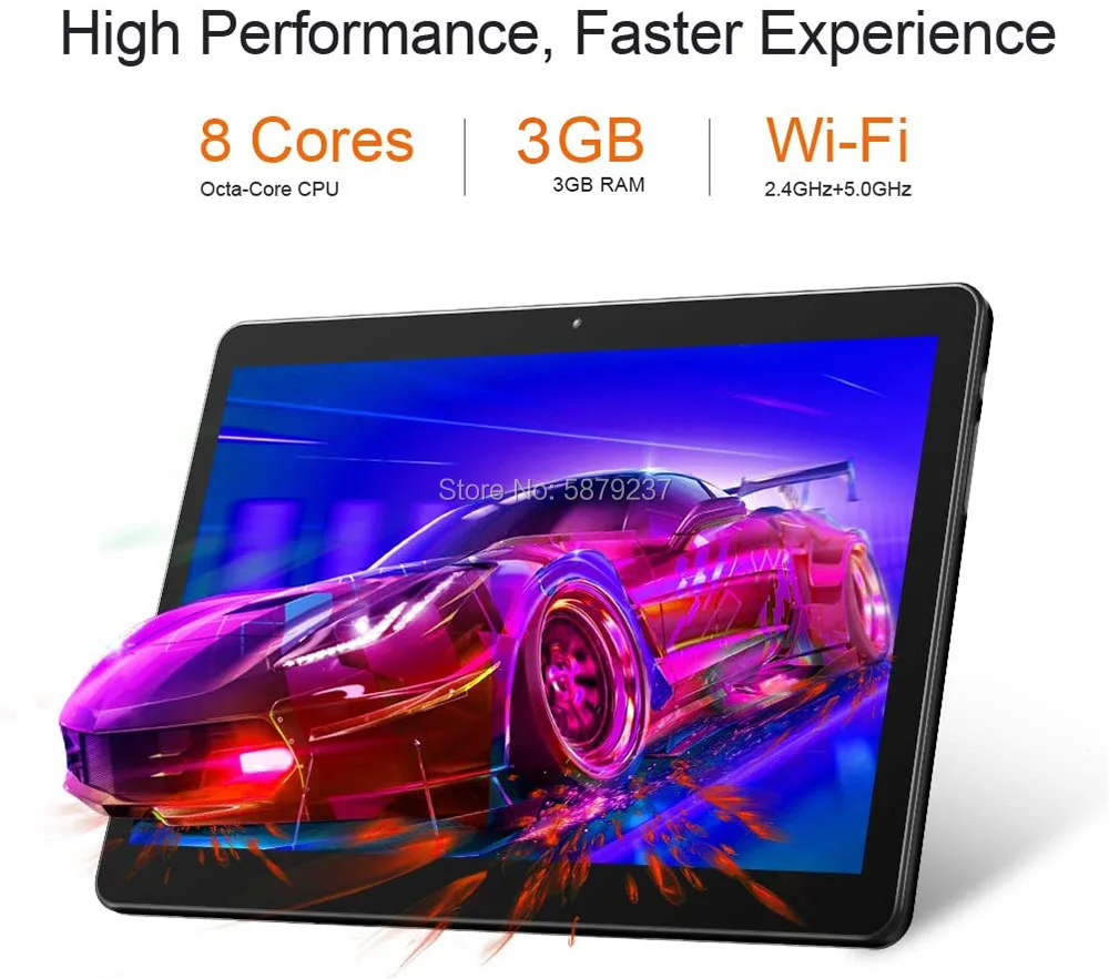 

Global 10 Inch tablet pc Dual SIM 4G LTE 5G WiFi 3GB RAM 32GB ROM Android 9.0 Octa-Core 5MP Bluetooth GPS 1280*800 IPS Screen