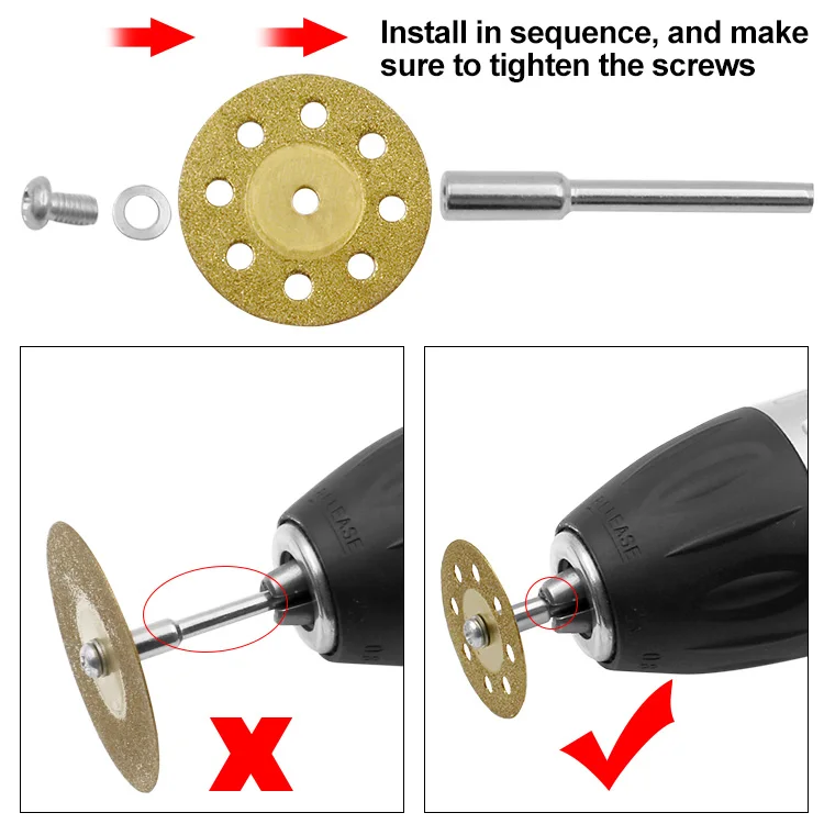 Алмазный шлифовальный круг для Dremel 10 шт. | Инструменты