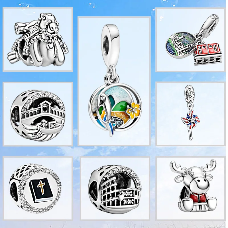 925 шарма стерлингового серебра 2020 лето новая передвижная серии подвески бусины