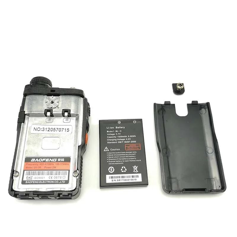 Портативная рация Baofeng UV 3R Mini Walkie Talkie 2W 3 7 V портативное радио UHF VHF двухдиапазонный