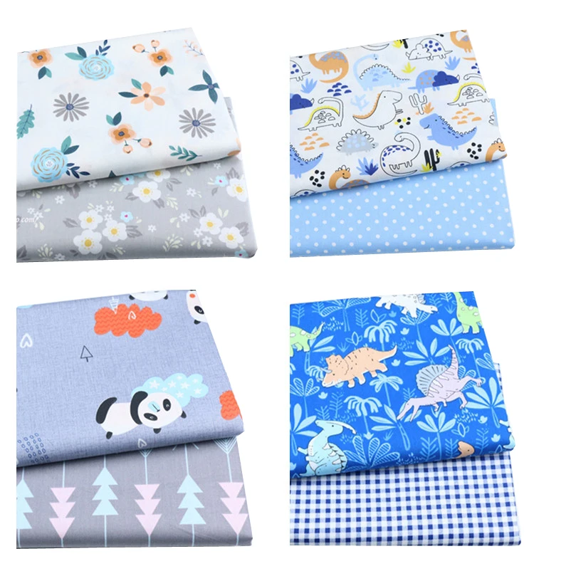 Платье из 100% хлопка с цветочным принтом для девочек шитье стеганая одежда полных