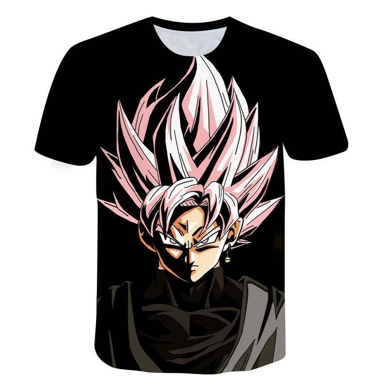 

2021 Clothing For Boys Kids 3D Cartoon T-Shirt Girls O-Collar Tops Summer Goku Graphic Shirts 3-14T Teenage Anime Short Tees