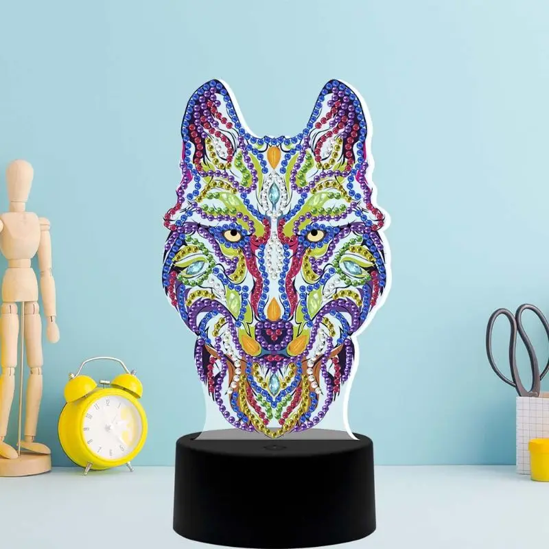 Новая лампа DIY LED Алмазный Ночной светильник Мультяшные животные специальная