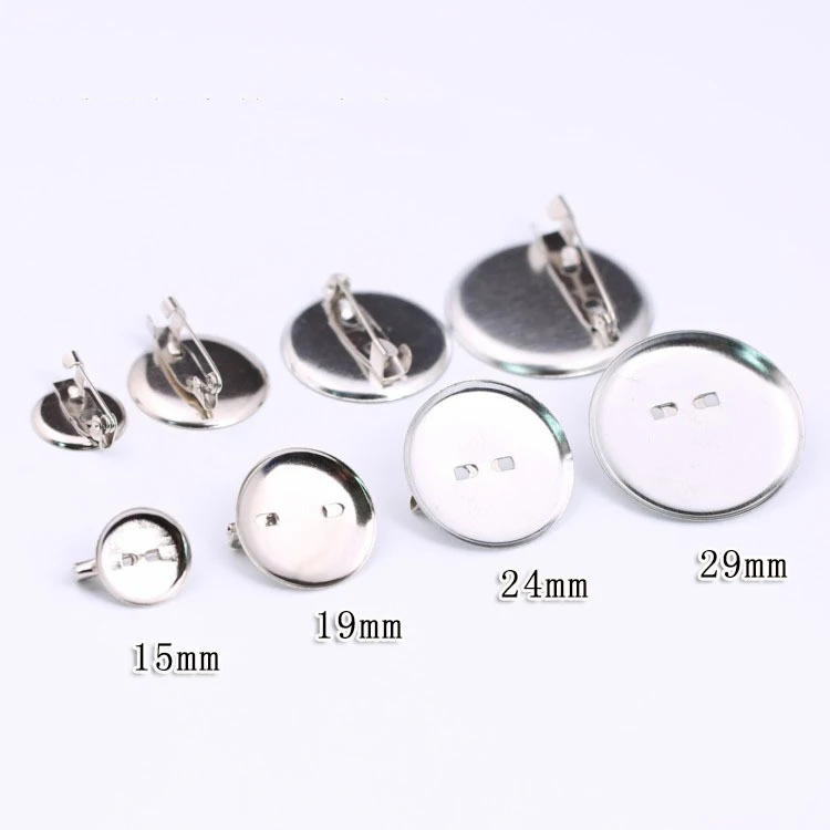 

10pcs Silver Plated Back Brooch Pin Findings DIY Supply Safety