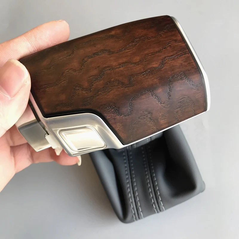 Автомобильная кожаная Хромированная ручка переключения передач для AUDI A6 A7 A3 A4 A5 c6