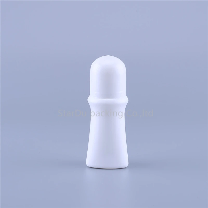 12 шт./лот 50 мл пластиковый рулон на бутылке белый дезодорант контейнер эфирное