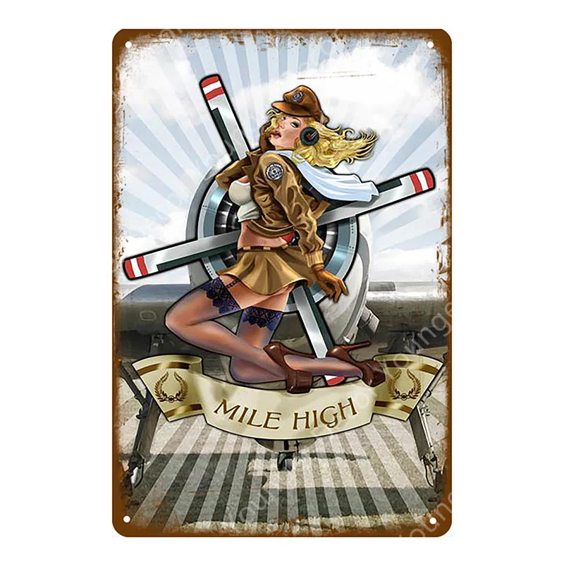 Винтажный металлический постер для девушки сексуальная декоративная табличка