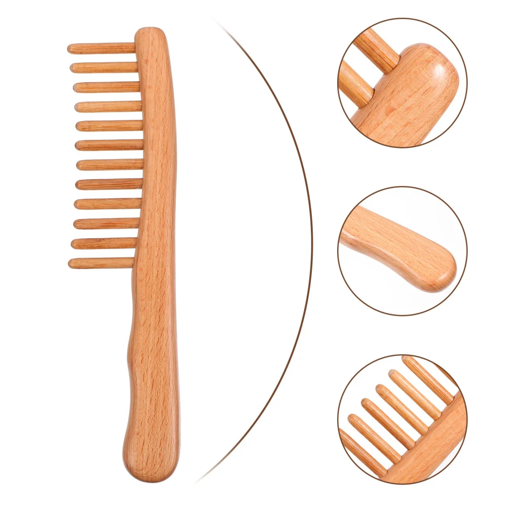 

1 Pc Durable Comb Hairbrush Simple Hair Comb Practical Comb (Wood Color)