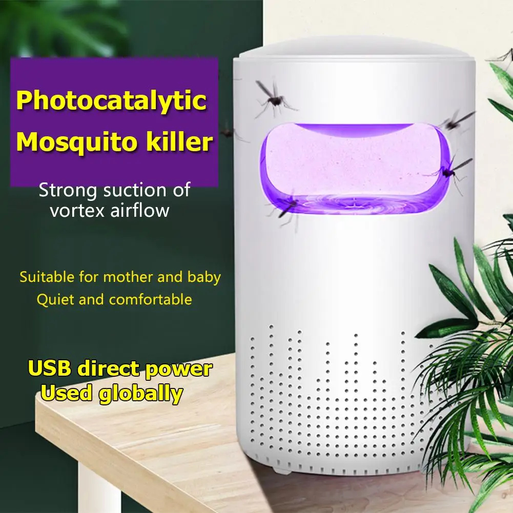 Электрическая USB ловушка для комаров M5 светодиодсветодиодный лампа беззвучная