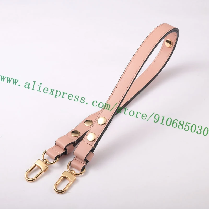 Top Quality Genuine Calf Leather Handle Shoulder Strap For Designer Women Handbag Lady Shoulder Bag Parts Replacement 1.8cm