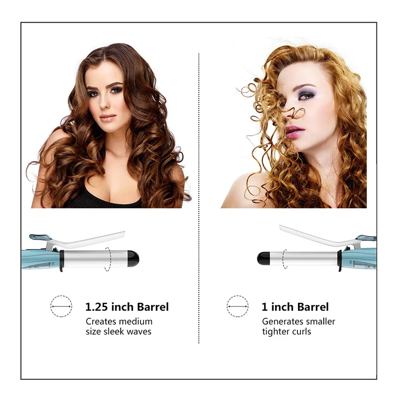

Steam Hair Curler Curling Iron Wand Tourmaline Ceramic Spray Curling Irons Styler Salon Styling Tools for Long and Short Hair