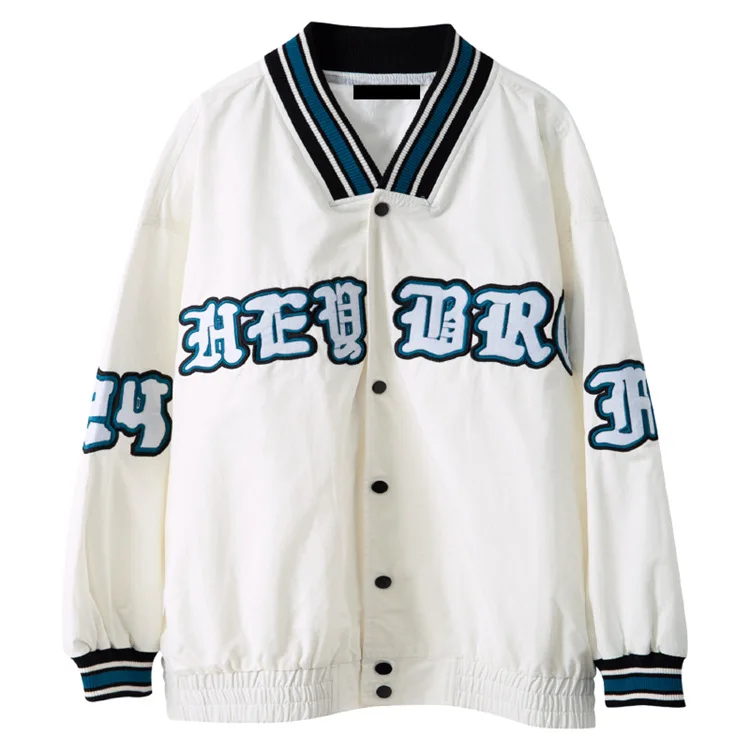 

Baseball Uniform Coat Mens Casual Hip Hop Oversize Loose Women's Boyfriend Jacket Coats Women Clothing
