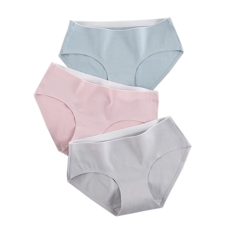 Traceless cotton Briefs women Simple sexy Women Panties spring New Seamless honeycomb germproof lingerie Underwear