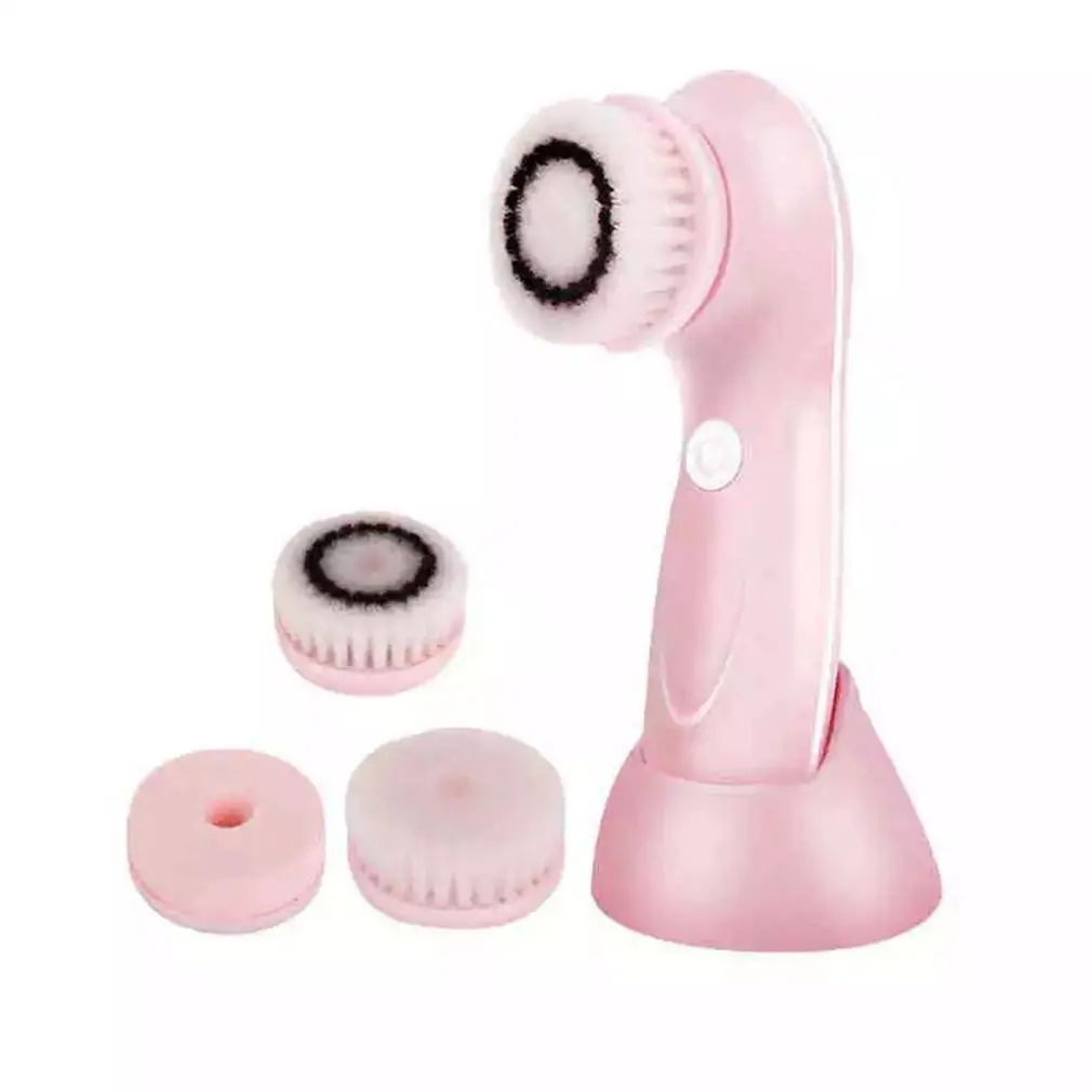 

Facial Cleansing Brush 3 Brush Heads USB Beauty Spa Rechargeable Electric Rotating Face IPX6 Waterproof