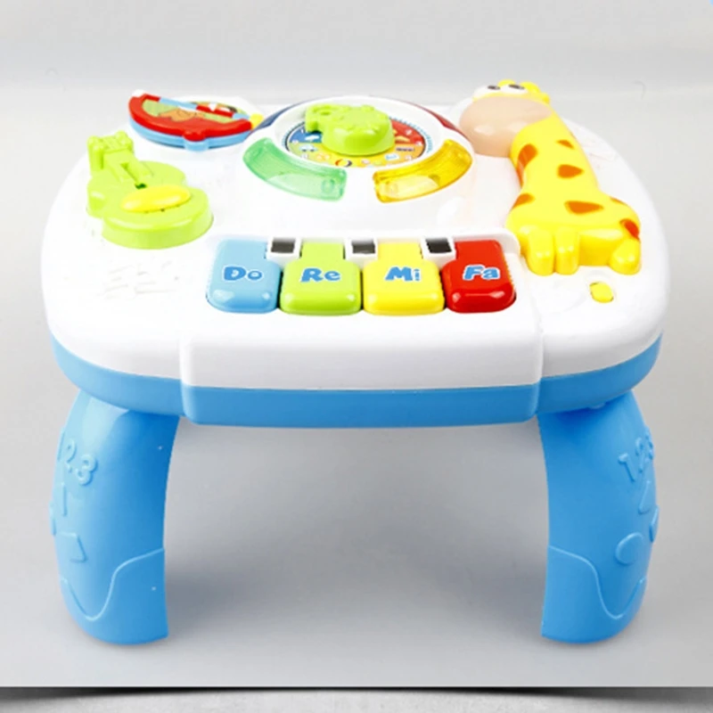 

Infants Musical Instrument Learning Table Baby Animals Piano Educational Toys R7RB