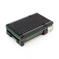 latest cnc aluminum alloy case shell enclosure cooling fan heat sink for raspberry pi 4