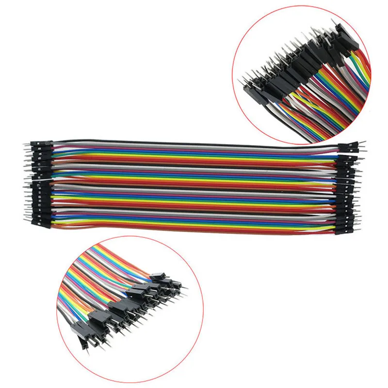 Макетная плата для кабеля Dupont 20 см 2 54 мм Arduino женские мужские джемпера коннектор
