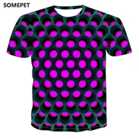 summer t shirt mens geometric three dimensional pattern digital printing t shirt male short sleeve slim fit tops tees