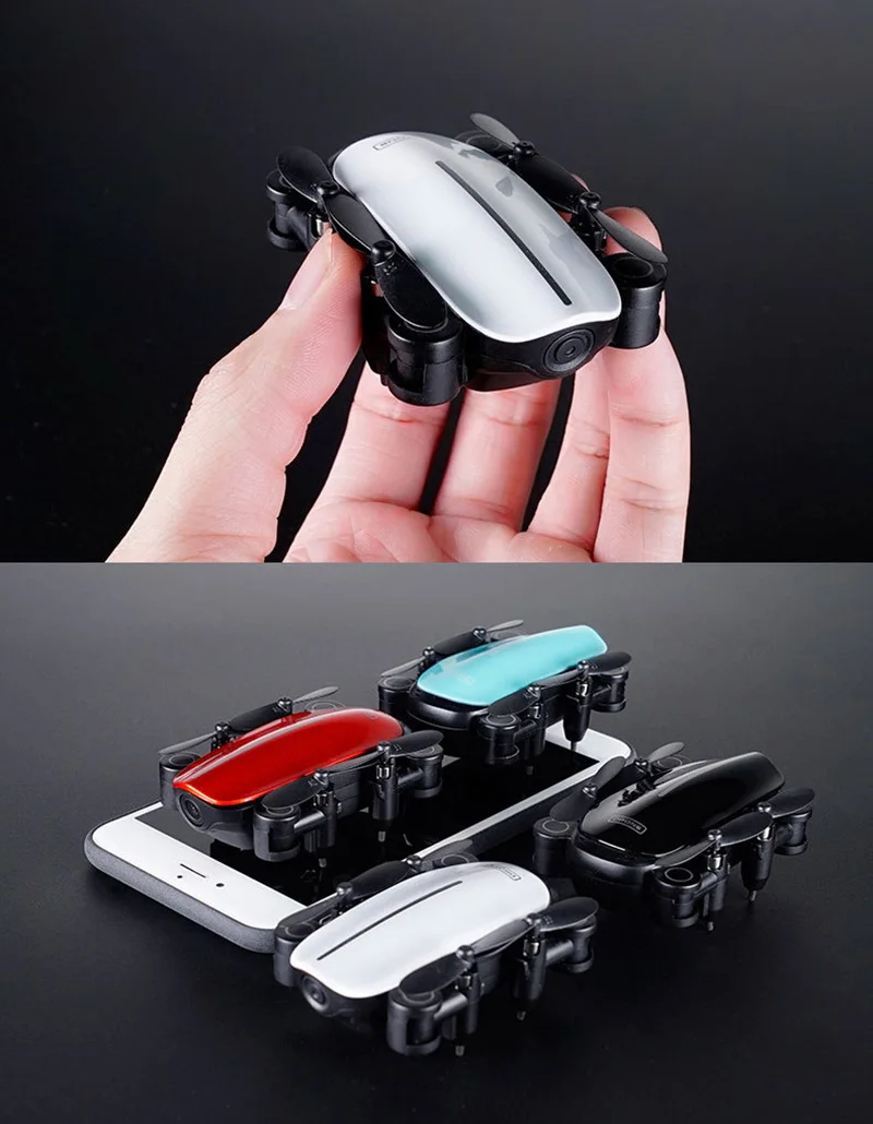 RC Мини Квадрокоптер с wifi FPV складной Дрон самолет с камерой HD RC Дрон воздушный четырехосевой вертолет микро карманные игрушки