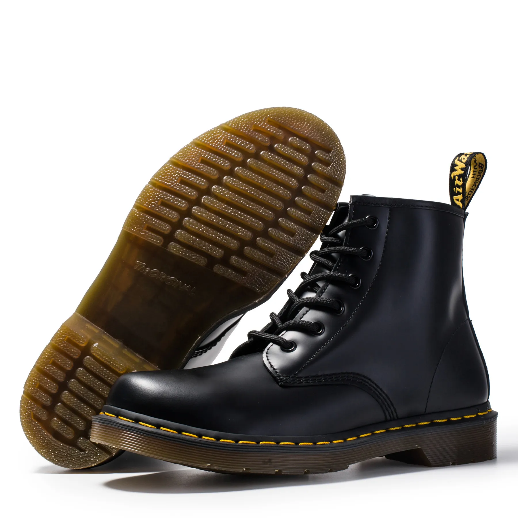 В английском стиле Обувь для влюбленных пар Зимние сапоги из натуральной кожи