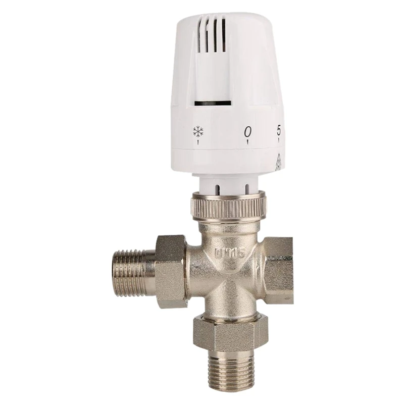 Promotion! 3 Way Thermostatic Radiator Valve Brass Cross Type Automatic Temperature Control or Water Oil Non-Corrosive a | Инструменты