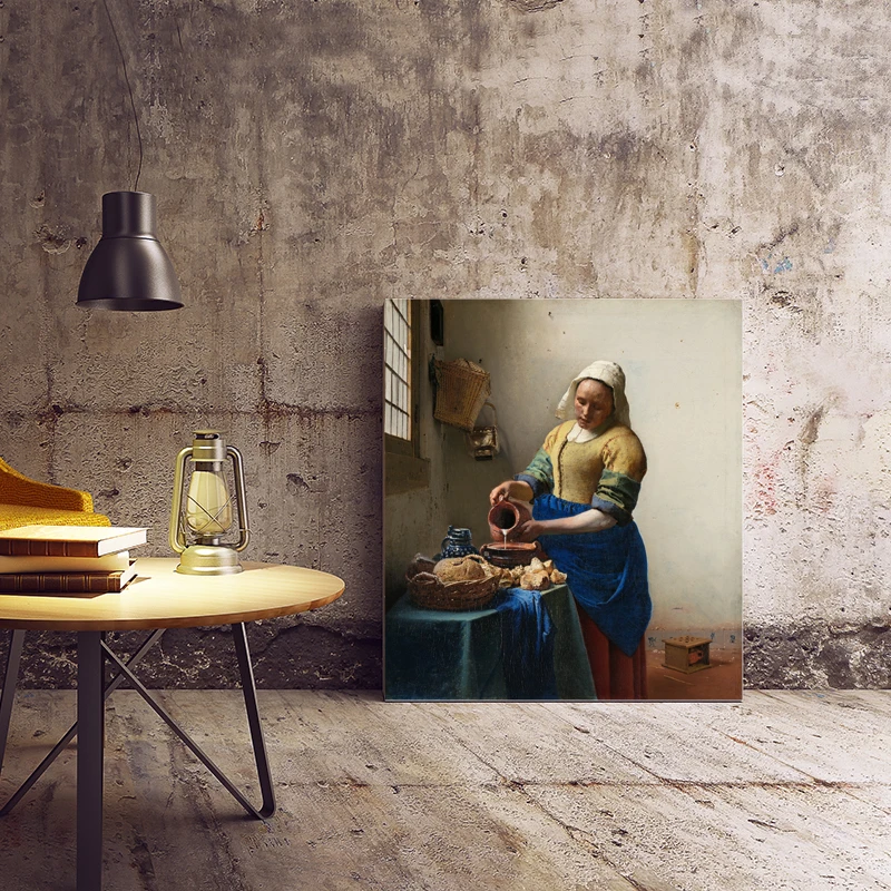 Vermeer картина маслом холст настенные художественные плакаты печать девушка с