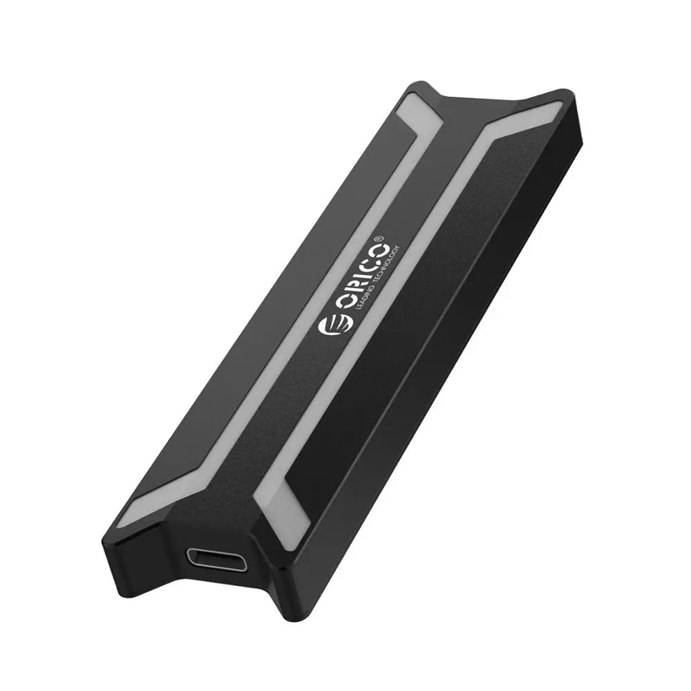 ORICO NVME M.2 корпус SSD из алюминиевого сплава Тип C USB 3,1 Поддержка 10 Гбит/с UASP M.2 USB NVME корпус алюминиевый жесткий диск коробка - Цвет: Black
