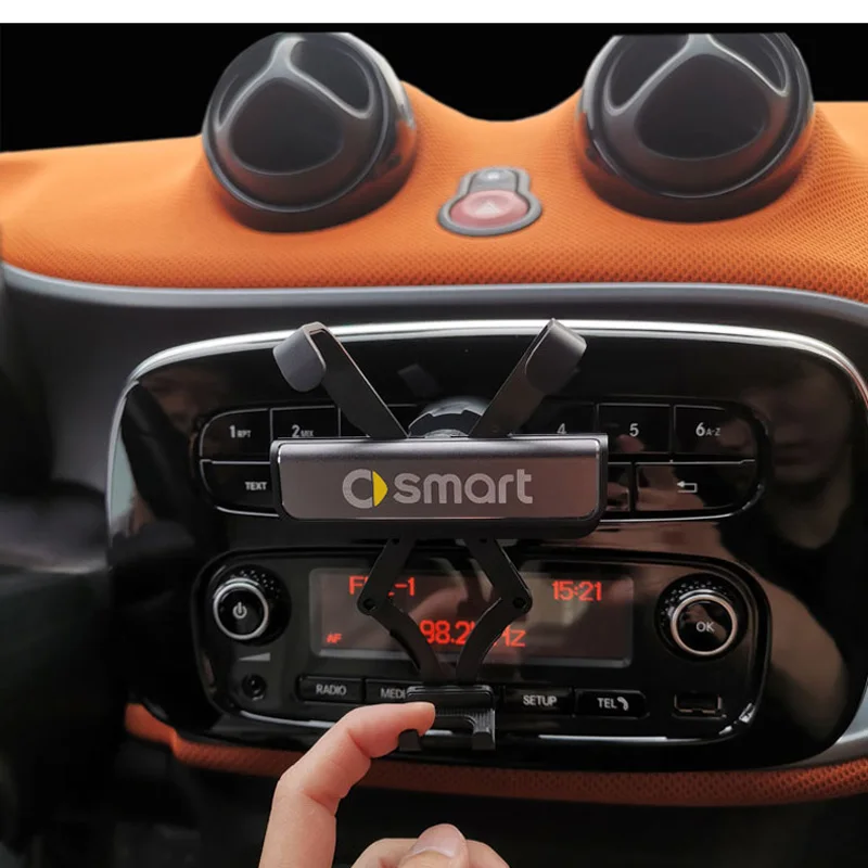 car navigation bracket for smart fortwo forfour 453 451 450 gravity frame phone holder accessories interior decoration styling free global shipping