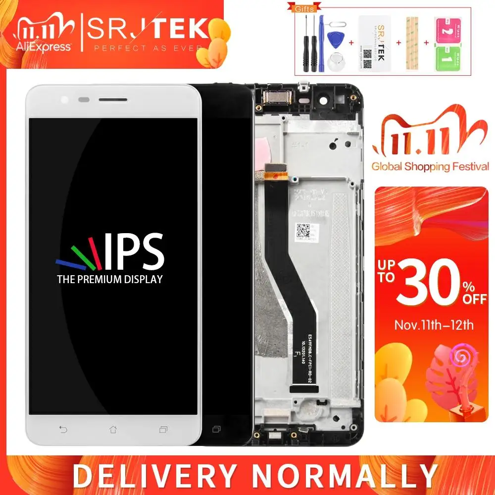 

Экран для ASUS Zenfone 3 Zoom ZE553KL LCD матрица сенсорный экран дигитайзер полная сборка Рамка для ZE553KL дисплей Z01HDA экран