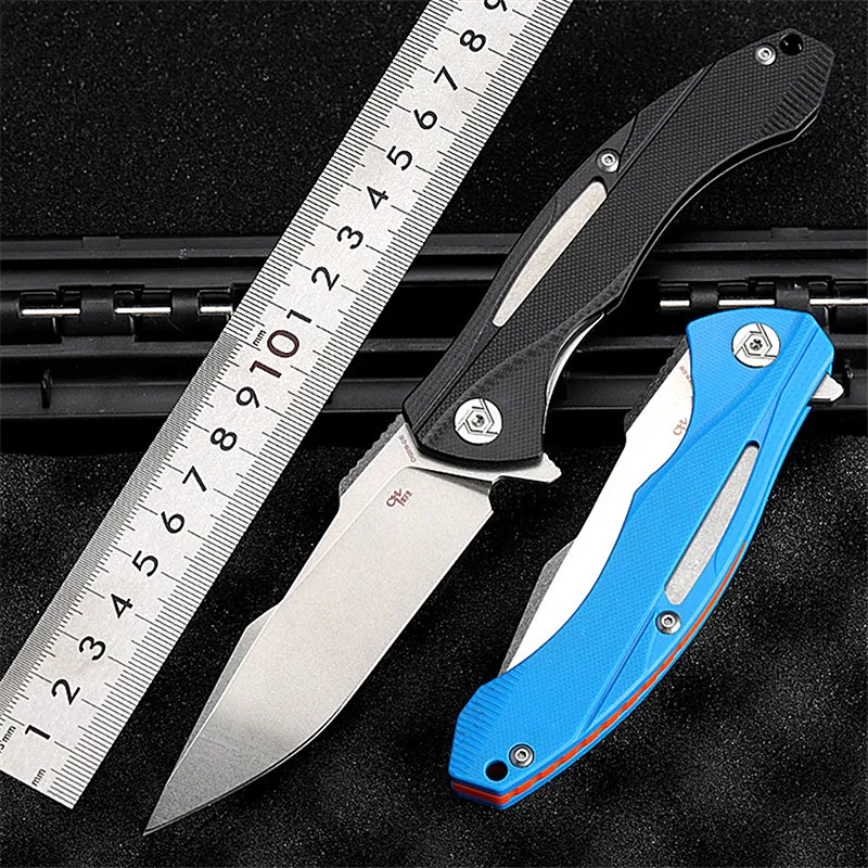 

New D2 Steel Outdoor Combat Tactical Folding Knife High Hardness Self-defense Survival Camping Hunting Military Knives EDC Tools