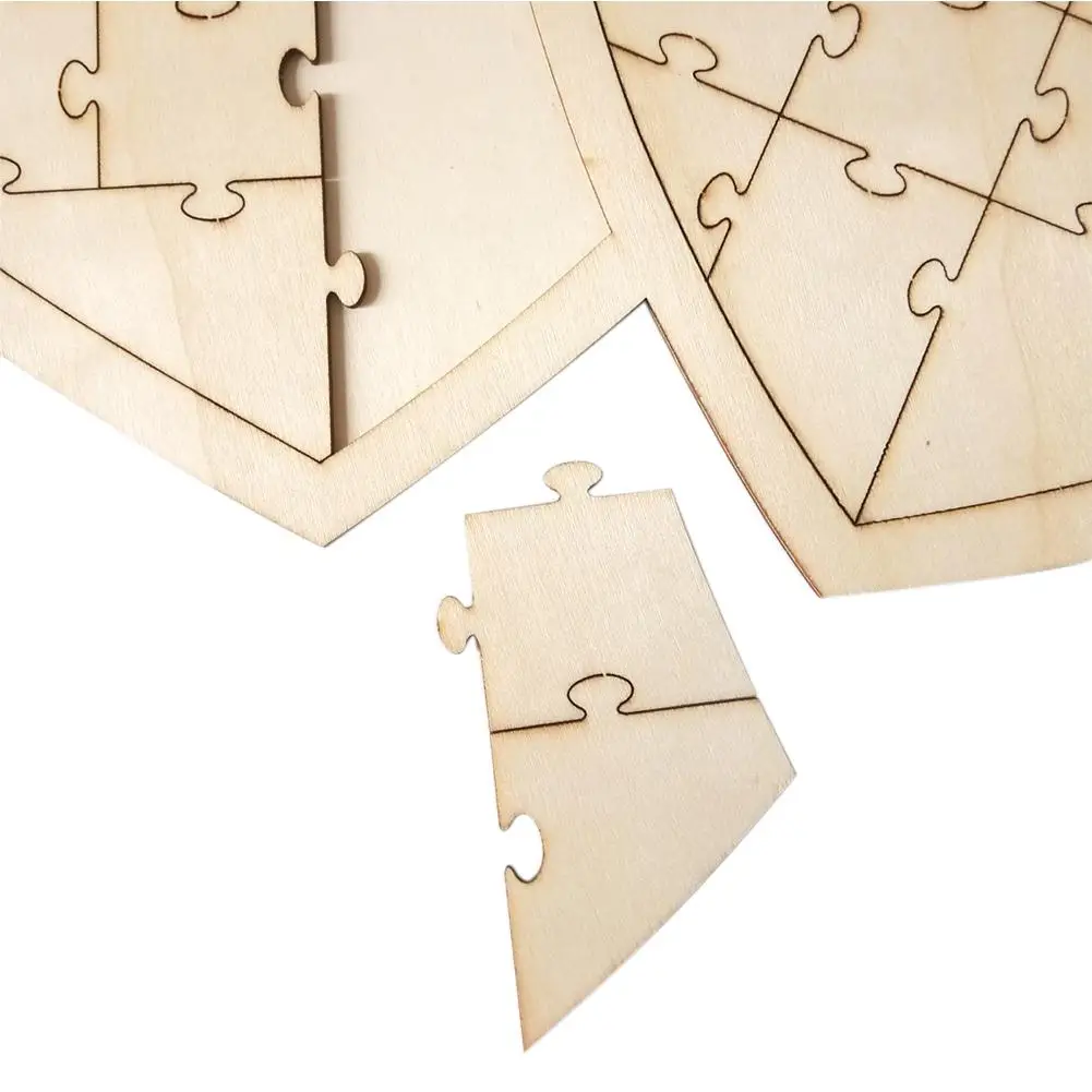 Любящее сердце деревянные головоломки Бесплатный знак Гостевая книга