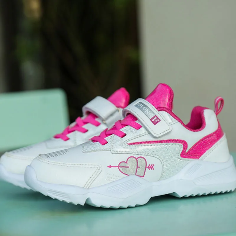 Children's shoes 2020 spring and autumn models Korean version of the new leather sports girls non-slip casual | Детская одежда и